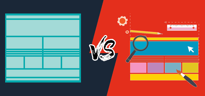 Custom web design vs WordPress
